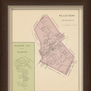 PLAISTOW, New Hampshire 1892 Map image 5