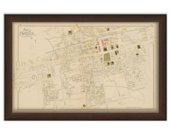 NATICK, Massachusetts 1889 Map - Replica or Genuine ORIGINAL