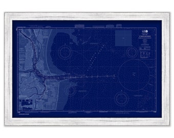 AMELIA ISLAND, Florida  - 2015 Nautical Chart Blueprint