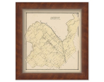 Town of JACKSON, New York 1866 Map