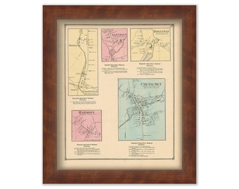 CHEPACHET, Rhode Island 1870 Map