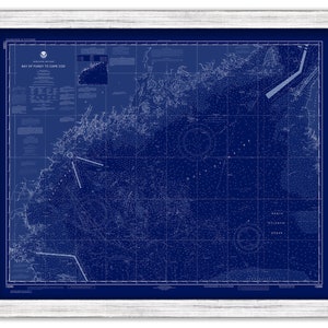 Bay of Fundy to Cape Cod, Maine/New Hampshire/Massachusetts  -  2020 Nautical Chart Blueprint