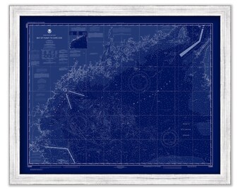 Bay of Fundy to Cape Cod, Maine/New Hampshire/Massachusetts  -  2020 Nautical Chart Blueprint