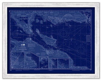 De Tour Passage to Waugoshance Point, Michigan  -  2014 Nautical Chart Blueprint