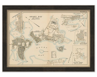 ONSET BAY, WAREHAM, Massachusetts - 1903 Map