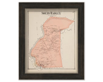 Town of SOUTH HADLEY, Massachusetts 1873 Map