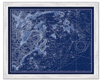 MARBLEHEAD HARBOR, Massachusetts - Nautical Chart Blueprint 2013