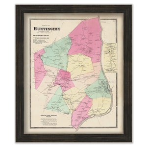 HUNTINGTON, Connecticut Map 1867