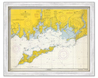 FISHERS ISLAND SOUND 1966 - Nautical Chart
