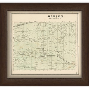 Town of DARIEN, Genesee County, New York 1866 Map