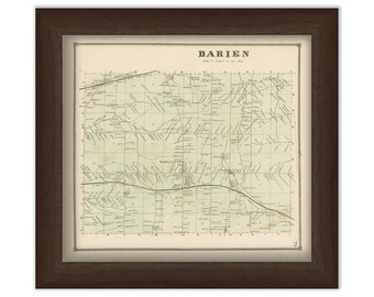 Town of DARIEN, Genesee County, New York 1866 Map