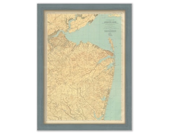 MONMOUTH SHORE, New Jersey  -  1888 Topographical Map