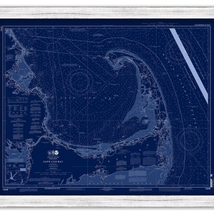 CAPE COD BAY, Massachusetts - 2013 Nautical Chart Blueprint
