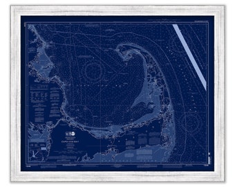 CAPE COD BAY, Massachusetts - 2013 Nautical Chart Blueprint