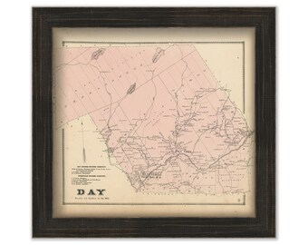 DAY, New York 1866 Map, Replica or GENUINE ORIGINAL