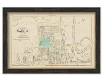 ROXBURY, Massachusetts 1873 Map, Vol. 2 Plate N  - Replica or GENUINE ORIGINAL