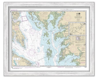 CHESAPEAKE BAY, Smith Point to Cove Point, Maryland/Virginia  -   2017 Nautical Chart
