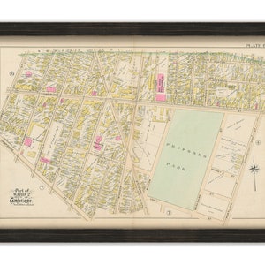 CAMBRIDGE, Massachusetts 1894 Plate 6, Mid-Cambridge