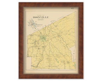 BOONVILLE, New York 1907 Map
