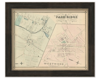 Park Ridge and Westwood, New Jersey 1876 - Replica or GENUINE ORIGINAL