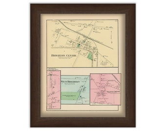 Villages of BRIGHTON, New York 1872 Map
