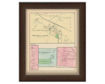 Villages of BRIGHTON, New York 1872 Map