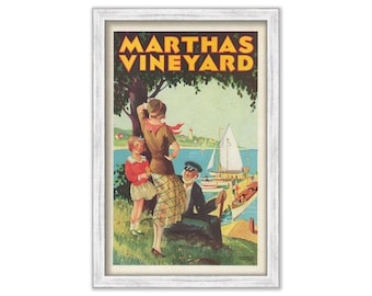 Martha's Vineyard Travel Poster 1931