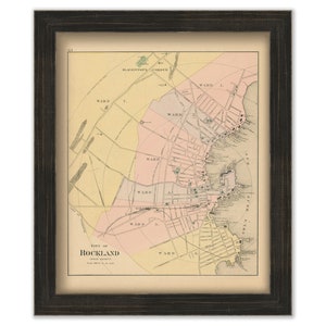 ROCKLAND, Maine 1890 Map, Replica or GENUINE ORIGINAL