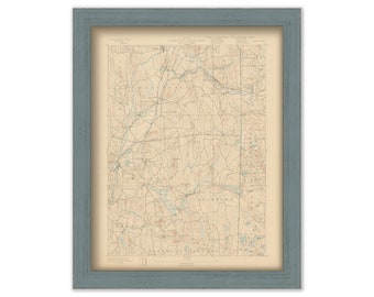 PLAINFIELD, GRISWOLD and VOLUNTOWN, Connecticut 1893 Topographic Map - Replica or Genuine Original