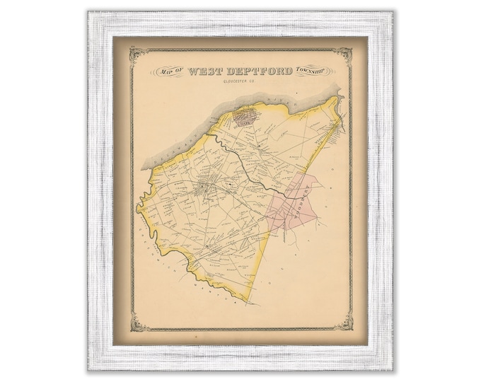 WEST DEPTFORD, New Jersey -  1879 Map