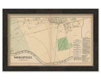 SOMERVILLE, BRIDGEWATER TOWNSHIP, New Jersey 1873 - Replica or Genuine Original