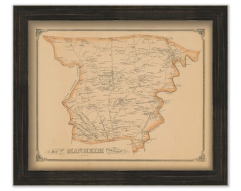 MANHEIM, Pennsylvania 1875 Map - Replica or GENUINE ORIGINAL