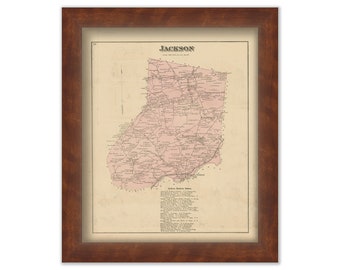 JACKSON, Pennsylvania 1876 Map - Replica or Genuine ORIGINAL