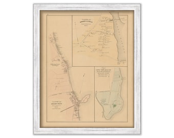 Green Harbor, Brant Rock and Fieldston, MARSHFIELD, Massachusetts -  1879 Map