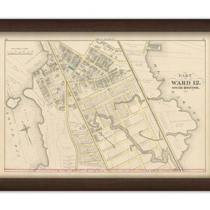 Map of Part of SOUTH BOSTON - 1874 Ward 12 Plate E - Replica or Genuine ORIGINAL