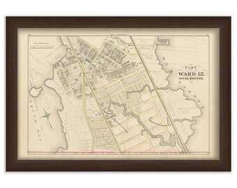Map of Part of SOUTH BOSTON - 1874 Ward 12 Plate E - Replica or Genuine ORIGINAL