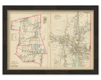 ABINGTON and WHITMAN, Massachusetts - 1903 Map