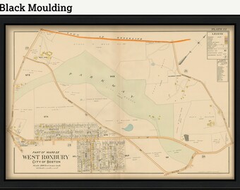 WEST ROXBURY, Massachusetts 1899 map, Plate 22 - Replica or Genuine ORIGINAL