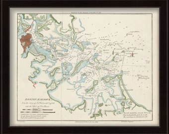 0526-Boston Harbor 1855 - Nautical Chart by Edmund Blunt