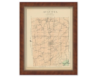 AUGUSTA, New York 1907 Map