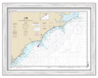 CAPE HATTERAS, North Carolina to CHARLESTON, South Carolina  -  2013 Nautical Chart