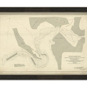 CHATHAM HARBOR SURVEY, Massachusetts - 1890 Nautical Chart