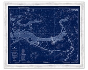 NANTUCKET ISLAND, Massachusetts Blueprint Chart 1971 - by NOAA