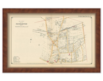 South Hampton Map, North Eastern Part 1916, North Sea Road, Windmill Lane, David White's Lane - 0057