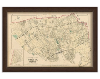 Map of Part of Dorchester - 1874 Ward 16 Plate P. - 0096