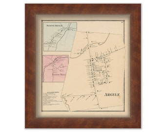 Village of ARGYLE, New York 1866 Map