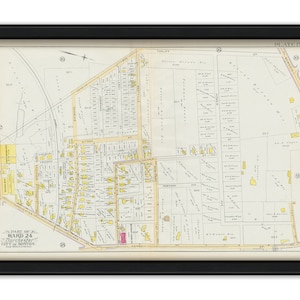 DORCHESTER, Massachusetts 1889 map, Plate 17 - Dorchester Ave, Adams St - Replica or GENUINE ORIGINAL