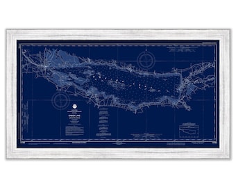 ONEIDA LAKE, New York -  2019 Blueprint Nautical Chart