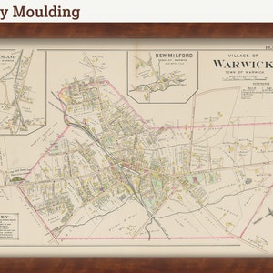 Village of WARWICK, New York 1903 Map Replica or Genuine Original - Etsy