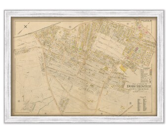 DORCHESTER, Massachusetts 1899 map, Plate 10 - Replica or GENUINE ORIGINAL